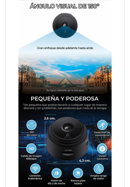 MINI CAMARA DE SEGURIDAD WI-FI